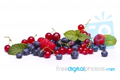 Tasty Mix Of Berries Stock Photo