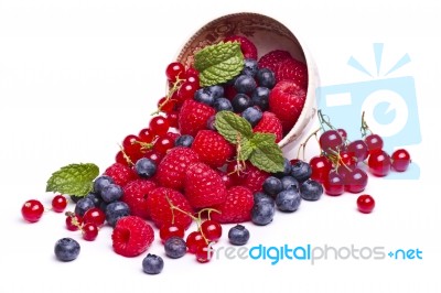 Tasty Mix Of Berries Stock Photo