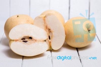 Tasty Nashi Pears Stock Photo