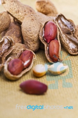 Tasty Peanuts Stock Photo