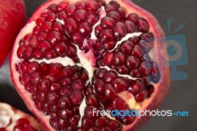 Tasty Pommegranate Fruit Stock Photo