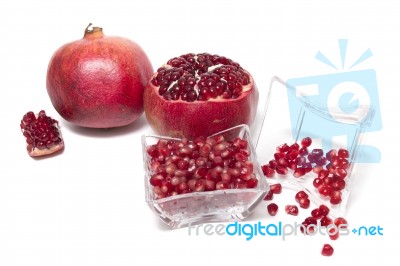 Tasty Pommegranate Fruit Stock Photo