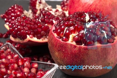 Tasty Pommegranate Fruit Stock Photo