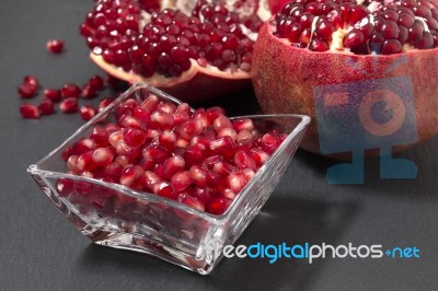 Tasty Pommegranate Fruit Stock Photo