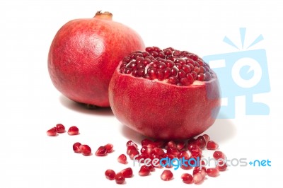 Tasty Pommegranate Fruit Stock Photo