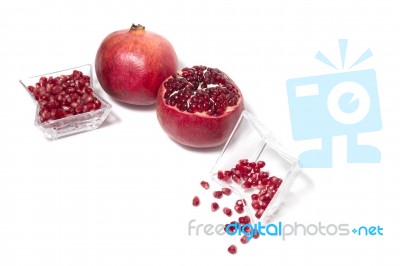 Tasty Pommegranate Fruit Stock Photo