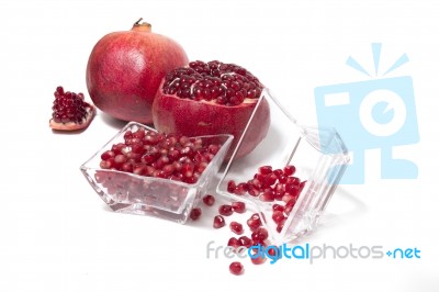 Tasty Pommegranate Fruit Stock Photo