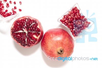 Tasty Pommegranate Fruit Stock Photo