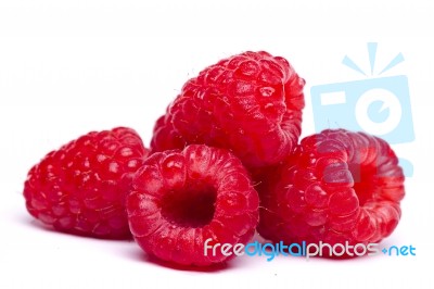 Tasty Raspberries Stock Photo