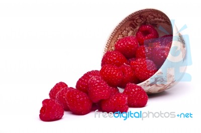 Tasty Raspberries Stock Photo