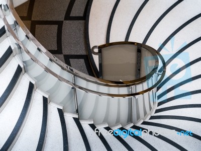 Tate Britain Spiral Staircase Stock Photo