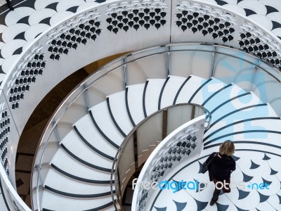 Tate Britain Spiral Staircase In London Stock Photo