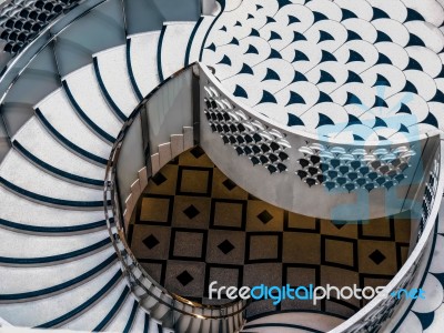 Tate Britain Spiral Staircase In London Stock Photo