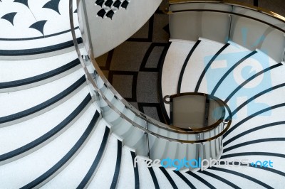 Tate Britain Spiral Staircase In London Stock Photo