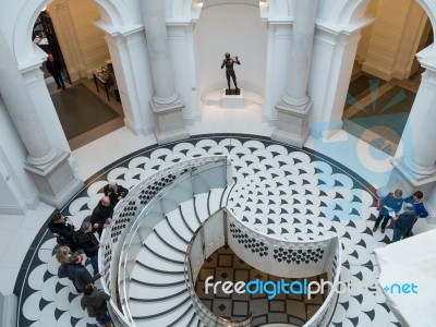 Tate Britain Spiral Staircase In London Stock Photo