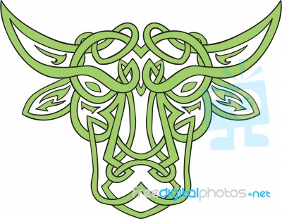 Taurus Bull Celtic Knot Stock Image