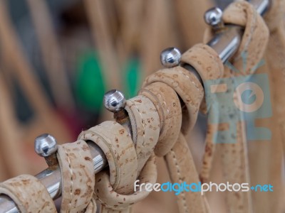 Tavira, Southern Algarve/portugal - March 8 : Cork Handbags For Stock Photo