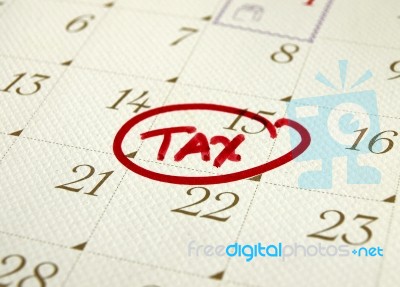 Tax Day Stock Photo