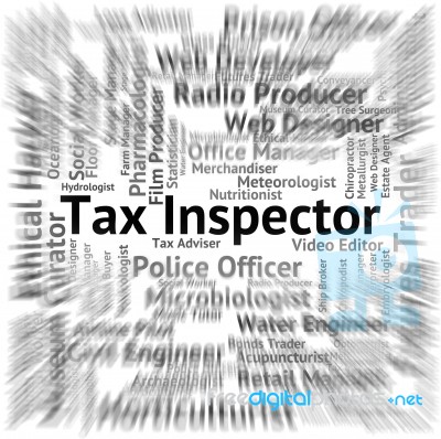 Tax Inspector Representing Investigator Supervisor And Monitor Stock Image