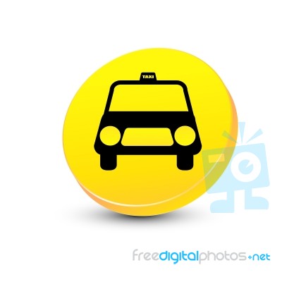 Taxi Sign Stock Image