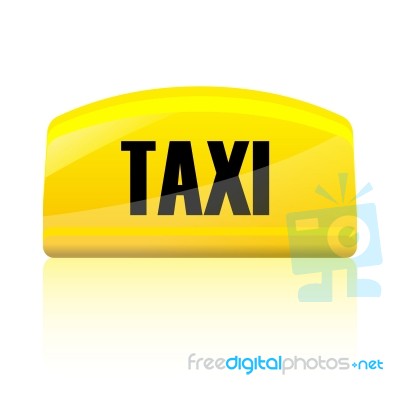 Taxi Sign Stock Image