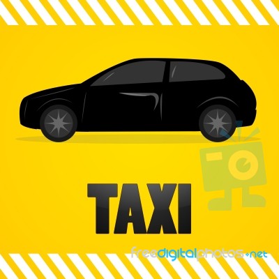 Taxi Symbol Stock Image