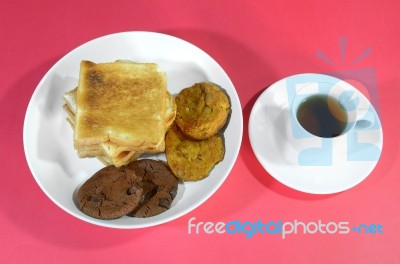 Tea And Snack Stock Photo