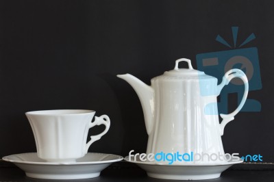 Tea Cup Set Stock Photo