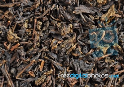 Tea Leaves Stock Photo