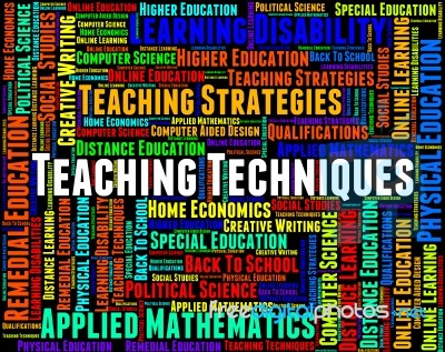 Teaching Techniques Indicates System Teacher And Educate Stock Image