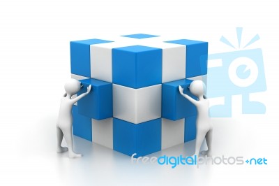 Team Fixing Box Stock Image