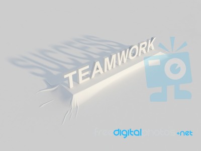 Teamwork = Success Stock Image