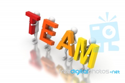 Teamworks Stock Image