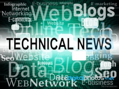 Technical News Shows Technology Specialized And Specialist Stock Image