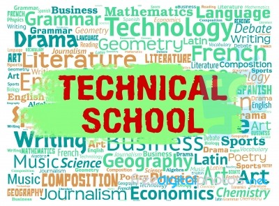 Technical School Indicates Specialist Education And Learning Stock Image