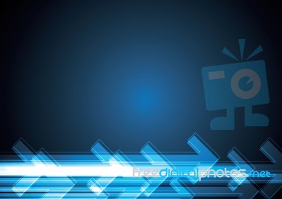 Technology Abstract Arrow Background Stock Image