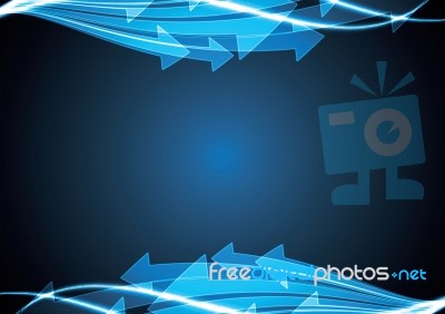 Technology Abstract Arrow Background  Illustration Stock Image