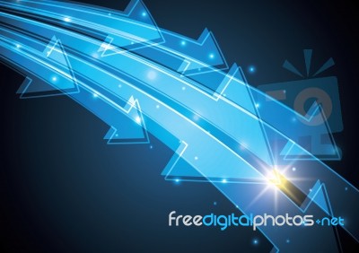 Technology Abstract Arrow Background  Illustration Stock Image