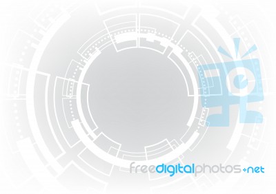 Technology Abstract Circle  Background Stock Image