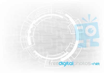 Technology Abstract Circle  Background Stock Image