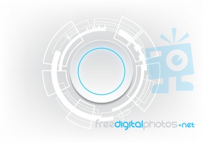 Technology Abstract Circle  Background Stock Image