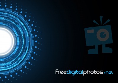 Technology Abstract Circle  Background Stock Image