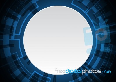 Technology Abstract Circle  Background Stock Image