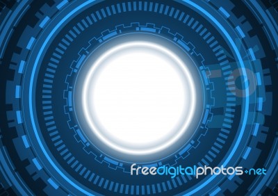 Technology Abstract Circle  Background Stock Image