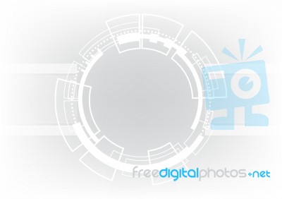 Technology Abstract Circle  Background Stock Image