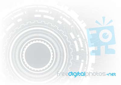 Technology Abstract Circle  Background Stock Image