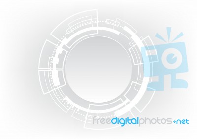 Technology Abstract Circle  Background Stock Image