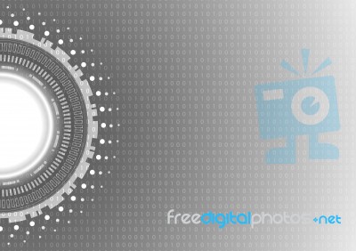 Technology Abstract Circle  Background Stock Image