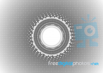 Technology Abstract Circle  Background Stock Image