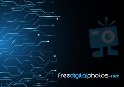 Technology Abstract Circuit  Background Stock Image